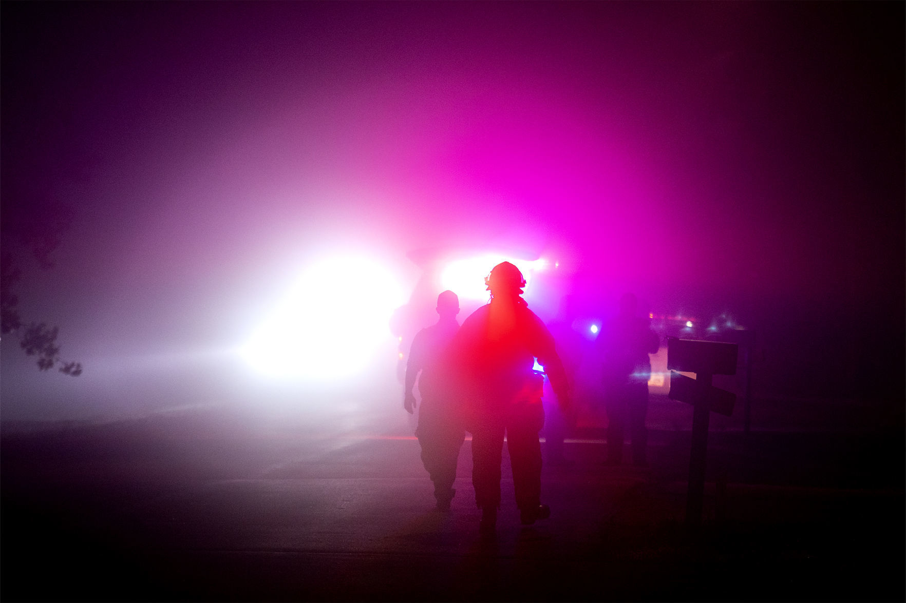Fog and fire